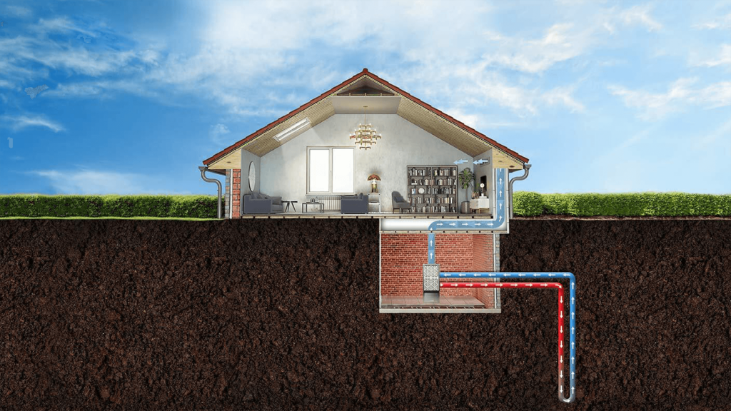 Background image for What lies beneath? Efficient heating and cooling.